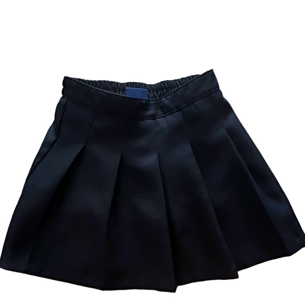 IZOD Girls Uniform Skort Pleated Black Size 5 Regular Polyester Pull-On